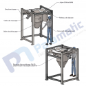 drawing mini fibc discharging unit low structure massage 125