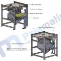 drawing mini fibc sack discharging unit loading low structure massage valve 150