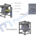 drawing mini fibc sack discharging unit loading low structure valve 125