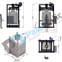 mini drawing big bag filling 5 lifting table