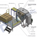 mini drawing confined manual sack opening 1400 compactor