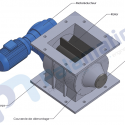 mini drawing gravity rotary valve E200