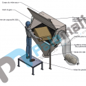 mini drawing manual sack opening systems 1200