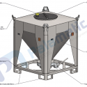 mini drawing steel container IBC 800