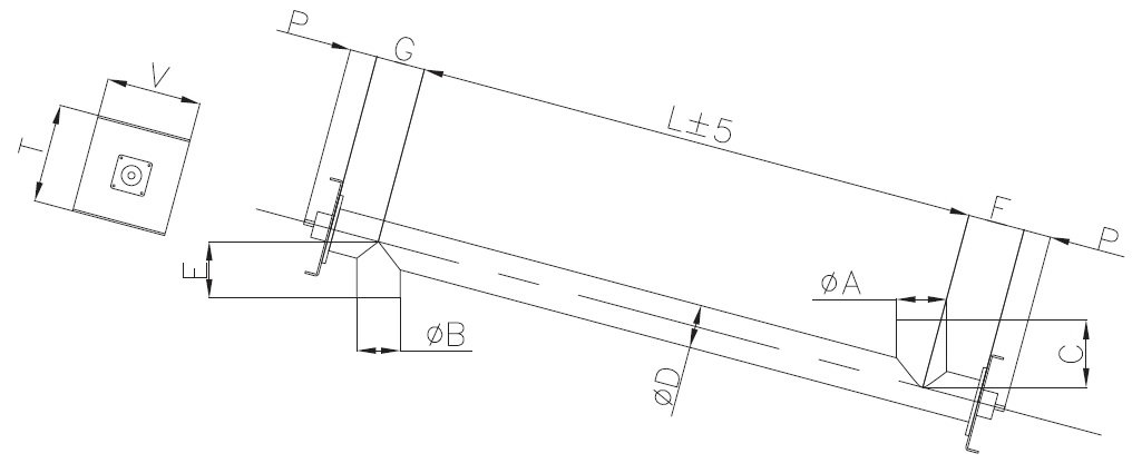 tubular screw conveyor dimensions